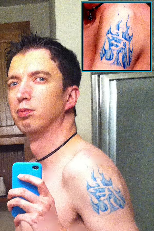 blue flame tattoo info