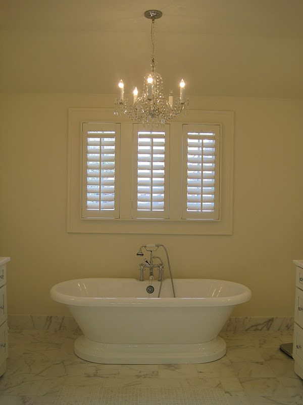 Pretty Old Houses Plantation Shutters for the Bathrooms