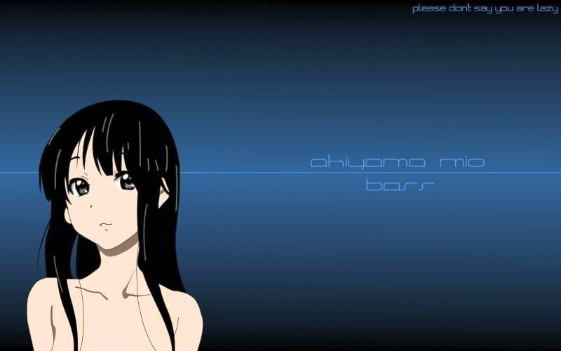 blue eyes, women, face, profile, Karui Ongaku, headphones, anime girls,  anime, blue, 2009 (Year), dark, K-ON!, Akiyama Mio