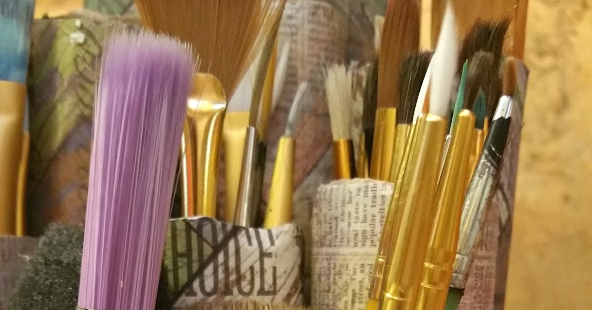 Redo It Yourself Inspirations Paint Brush Holder Recycled Paper Rolls