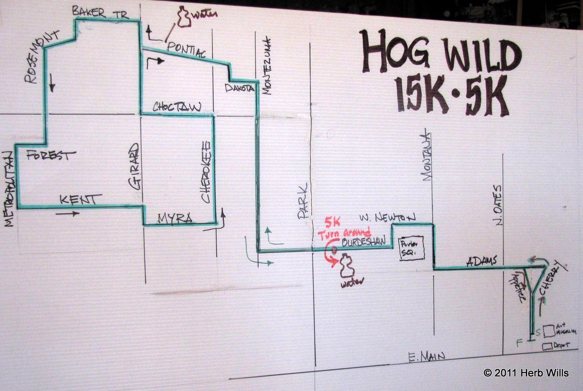 Hog Wild Run map 20:51 ~ Regina Fritz (F, 33) Ozark, AL