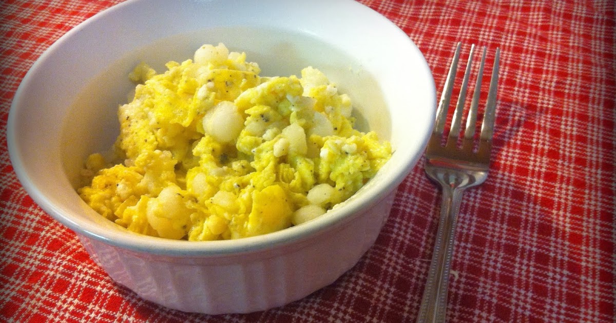 Mountain Cookery Scrambled Eggs with Hominy