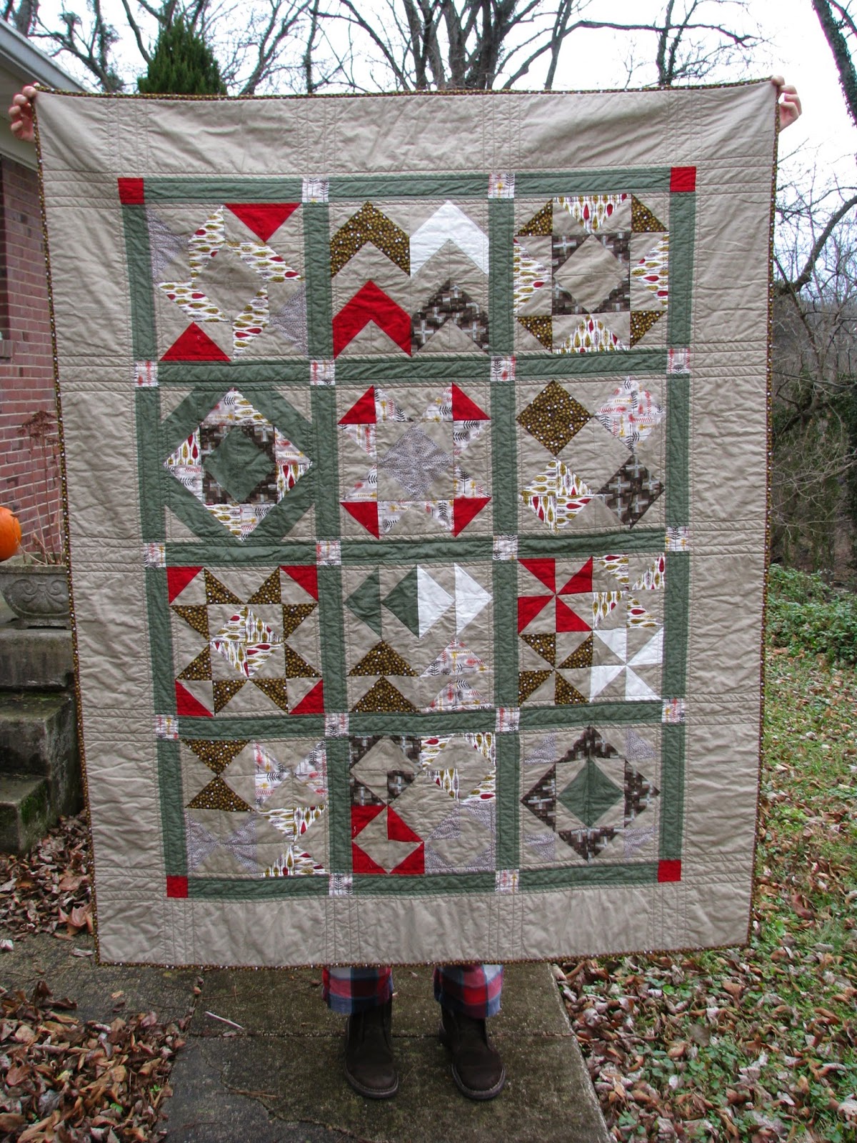 Panda Parables the panda quilts 22 halfsquare triangle sampler