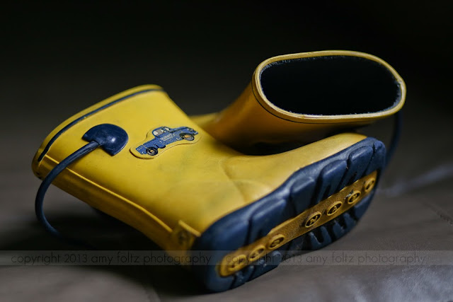 yellow toddler rain boots