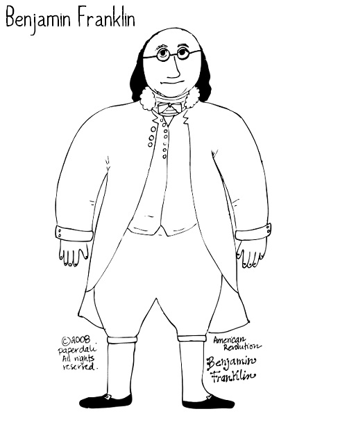 Paper Dali American Revolution Benjamin Franklin