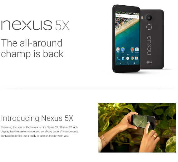 Nexus 5X: Σχεδόν επίσημο λίγο πριν ανακονωθεί