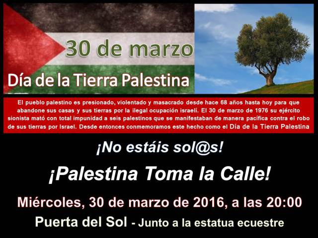 30 marzo Día de la Tierra Palestina