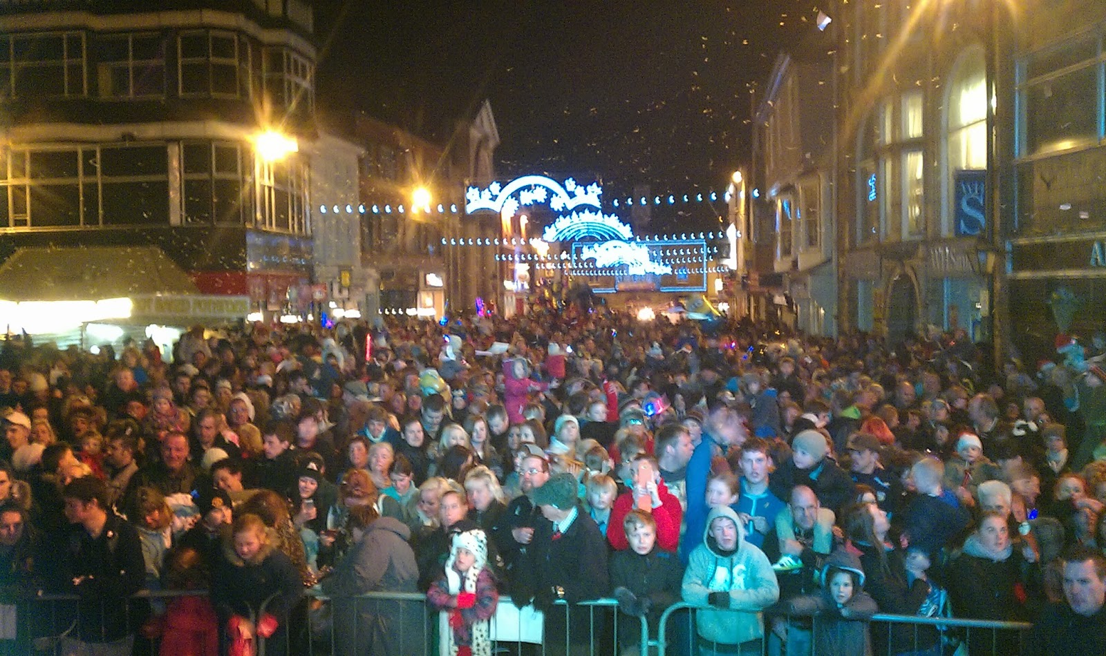 Action for Pontefract. Pontefract Christmas Lights switch on 25th