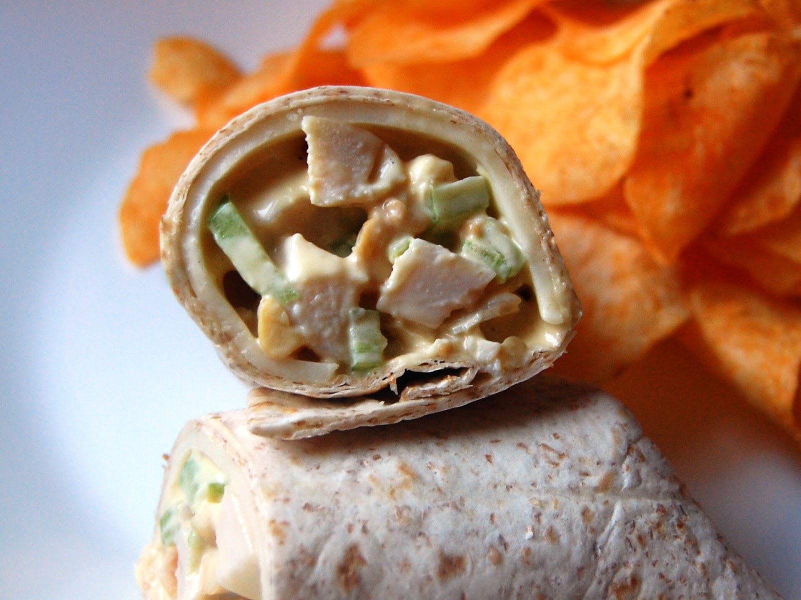 Cassie Craves Honey Mustard Cashew Chicken Salad Wraps