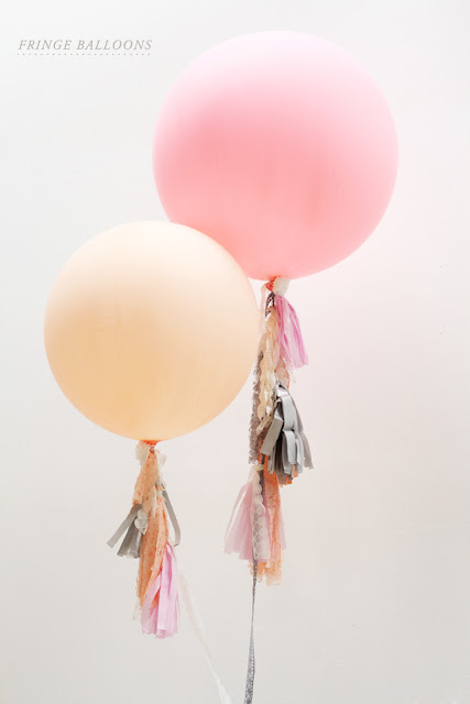 Fringe Balloons - 10 Easy Party Ideas - #diy #party #birthdayparty #babyshower #partydecor #diydecor