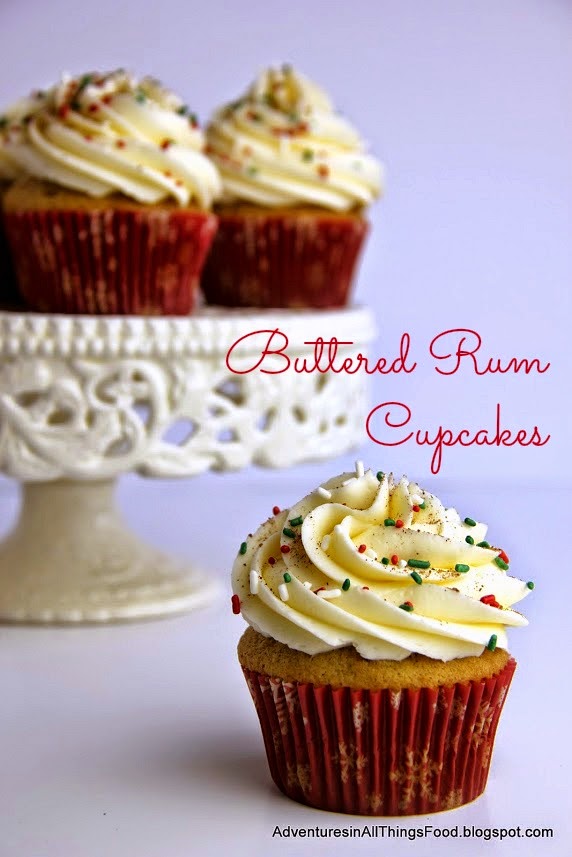 Adventures in all things food Butter Rum Cupcakes