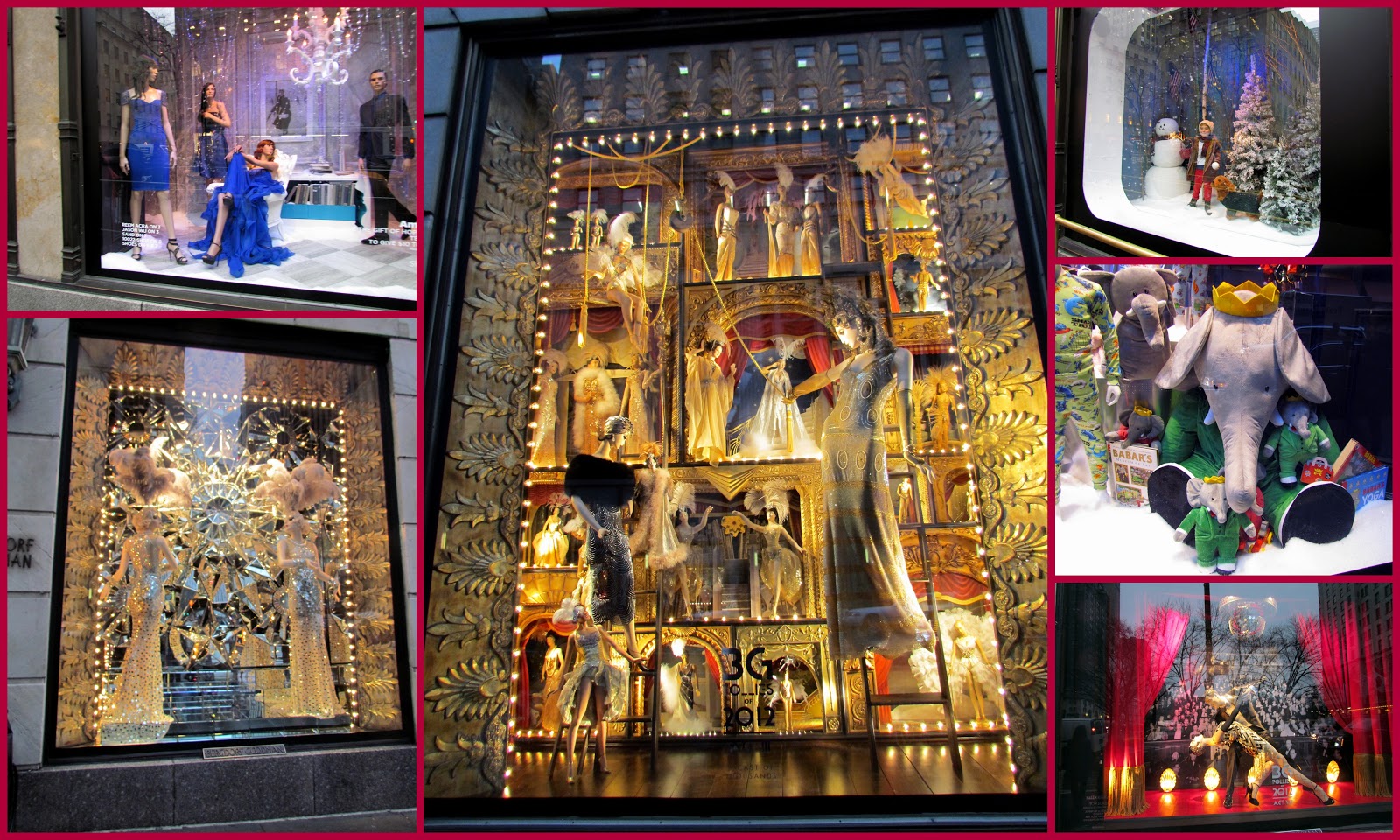 York christmas department windows santa macy claus many displays Mille Fiori Favoriti: Christmas in New York City