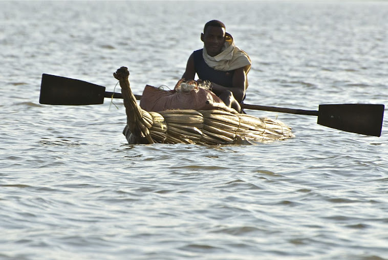 Papyrusboot auf dem Tana-See bei Bahir-Dar