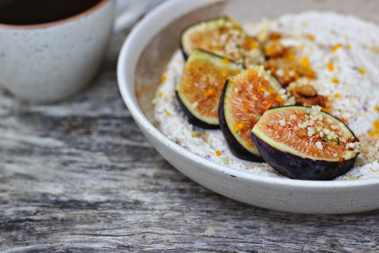 happy hearted kitchen Raw Nut + Seed Porridge with Fresh Figs