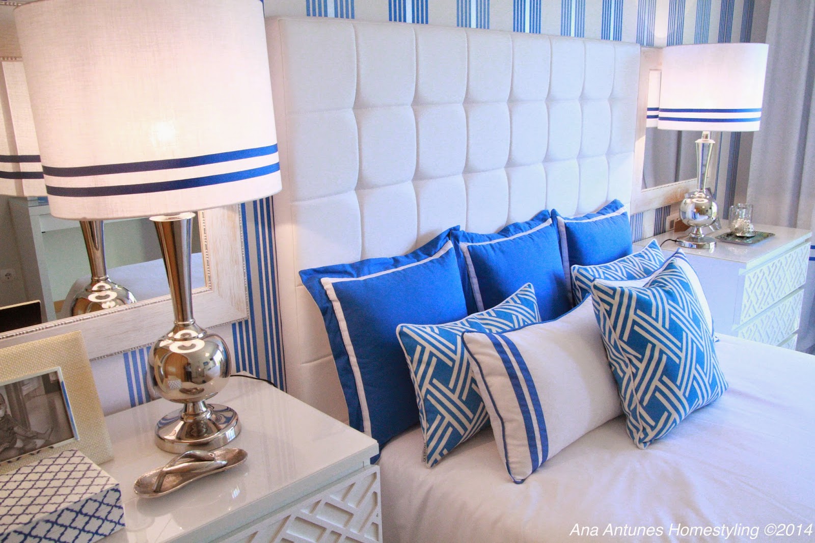 HomeStyling Ana Antunes PORTFOLIO Cobalt Blue Bedroom