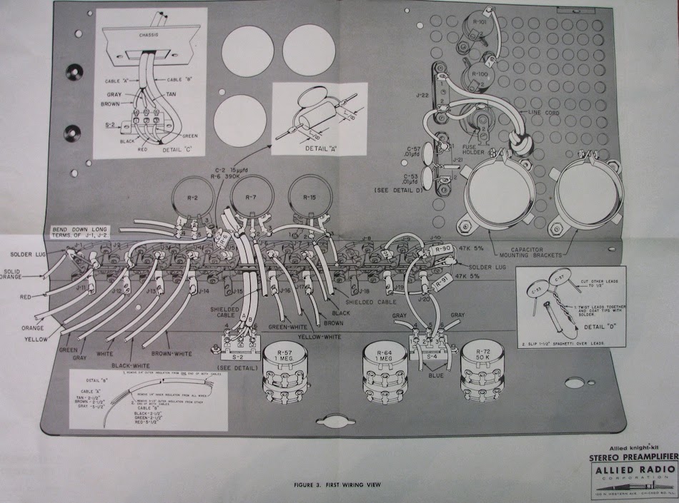 retro vintage modern hifi Knight Kit Stereo Preamplifier 83 YX 776