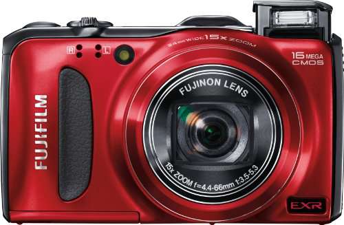 Fujifilm FinePix F550EXR 16 MP CMOS Sensor Digital Camera with 15x Optical Zoom (Red)