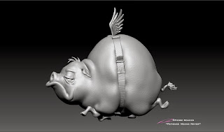 "Patience Means Never" (aka: pigs fly) - Character design & 3D model © Pierre Rouzier "Patience Means Never" (aka: pigs fly) - Character design & 3D model © Pierre Rouzier