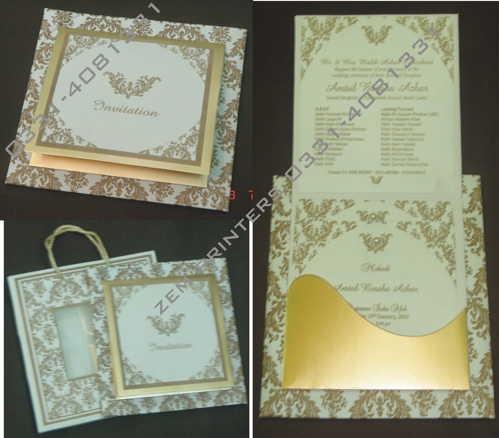 Zem Printers Wedding Cards