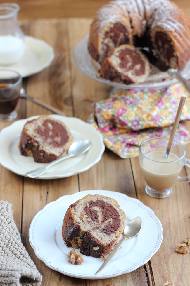 Bundt Cake Marmolado De Café Y Nueces