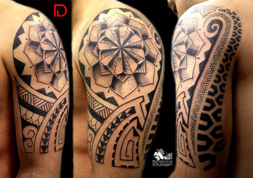 maori shoulder tattoo