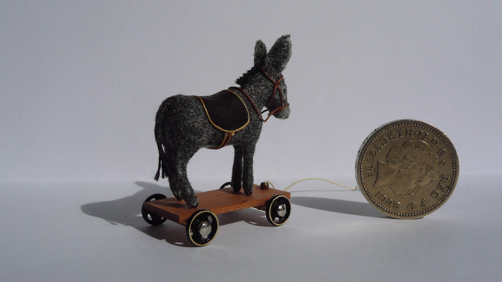 Amber's House 112 Victorian donkey pull toy