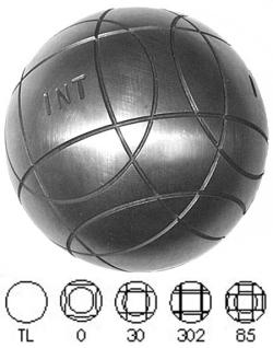 Bola petanque diperbuat daripada