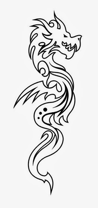 Tattoos Book: +2510 FREE Printable Tattoo Stencils: Dragon tattoo stencils