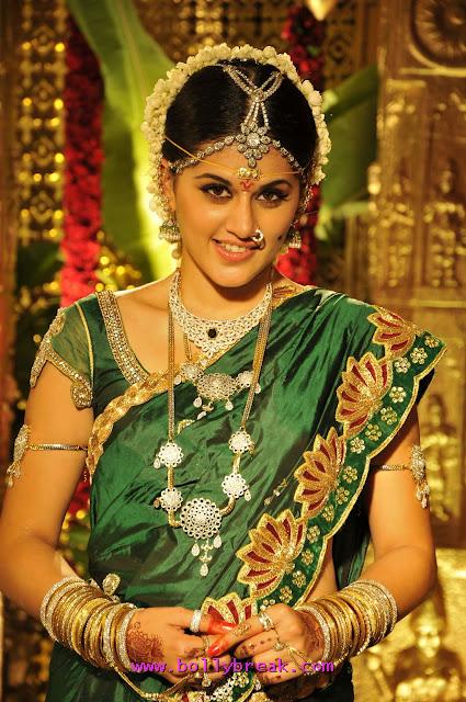 Tapsee Pannu in Green Saree - Tapsee in Green Tradional Saree