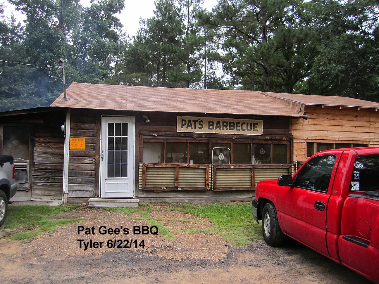 Don O.'s Texas BBQ blog Pat Gee's BBQ, near Tyler , Texas 6/22/14