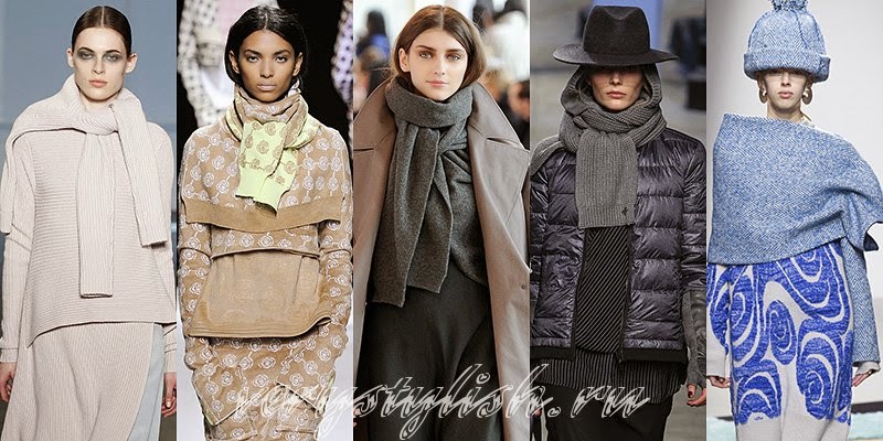 Winter 2015 Women's Scarves Fashion Trends