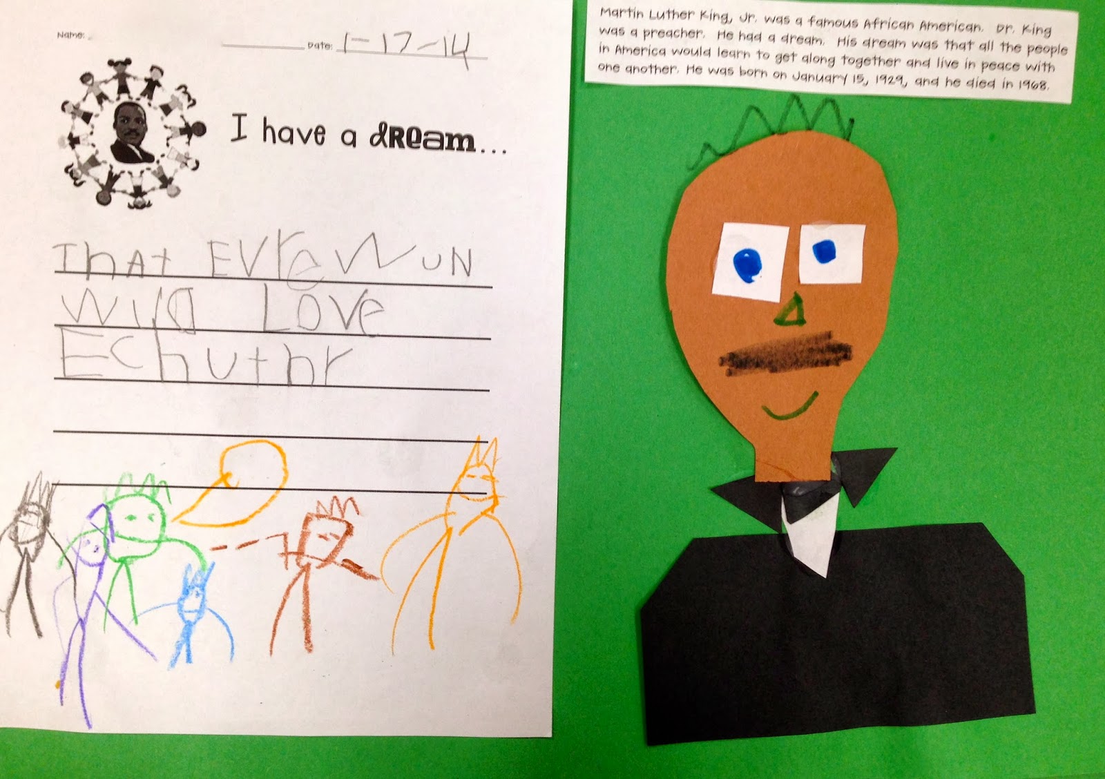 kindergarten superkids happy mlk day