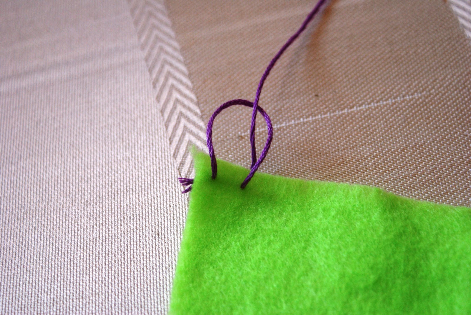 The Better Nester How to Hand Sew Blanket Stitch