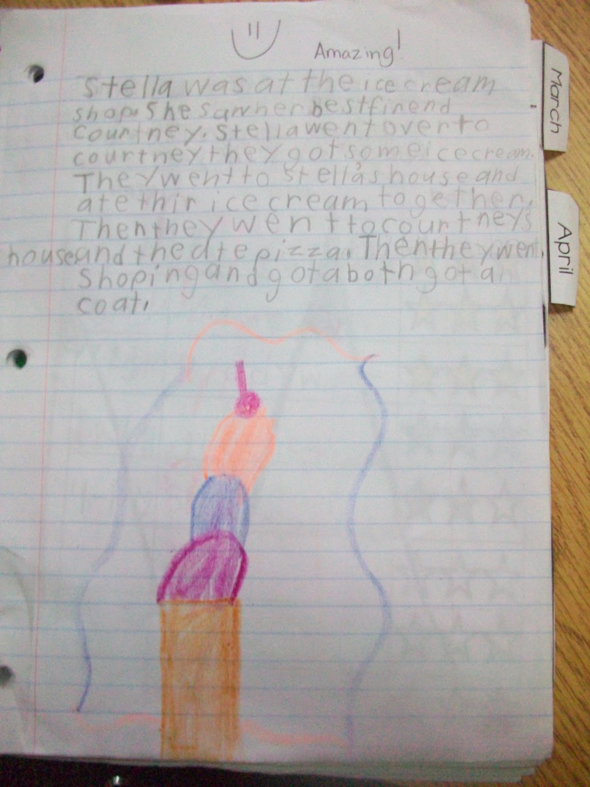 Sarah's First Grade Snippets Writing Notebooks