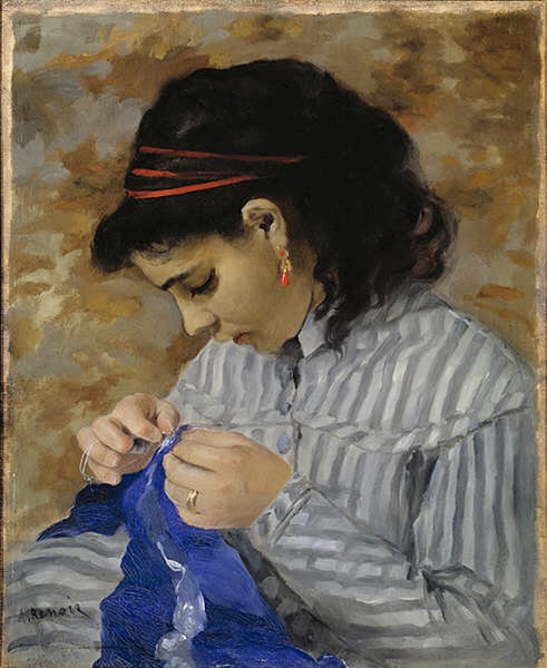 Лиза за шитьем 1866