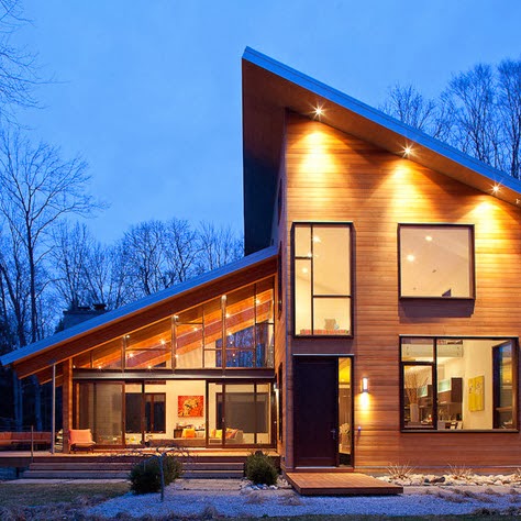 Fachadas de casas modernas en el campo, diseños y estilos | Construye Hogar