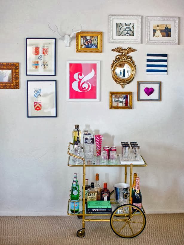 Tracy's Notebook of Style Target Entertaining Chic Bar Cart and