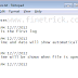 How to make a simple diary, notes, or log, using Notepad