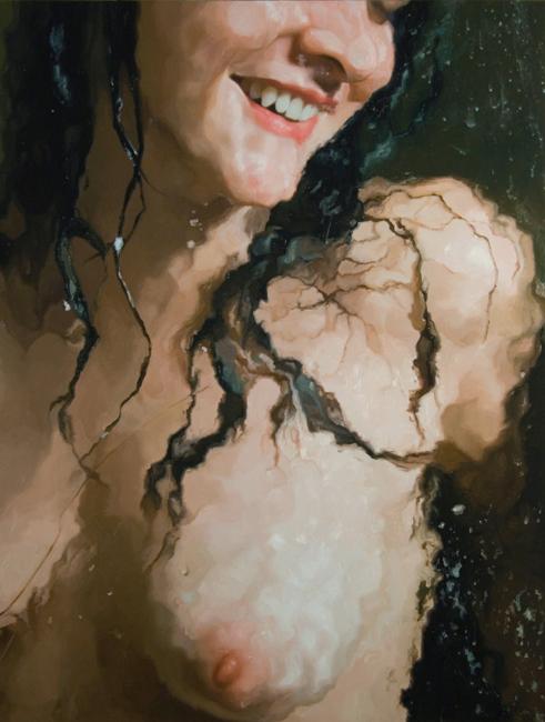 alyssa monks pintura hiper realista mulheres nuas no banho