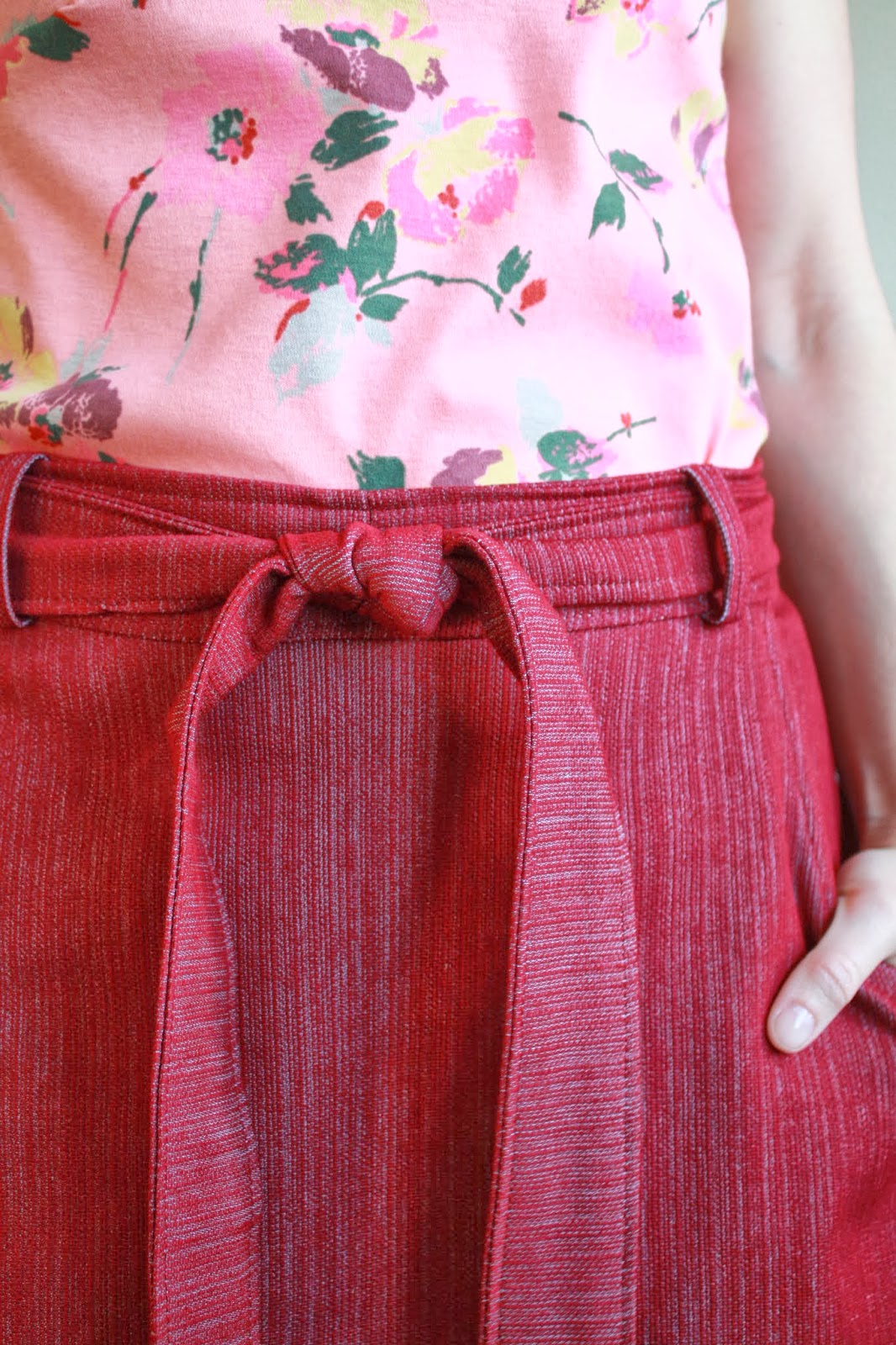 Nicole at Home Vintage wrap skirt and top