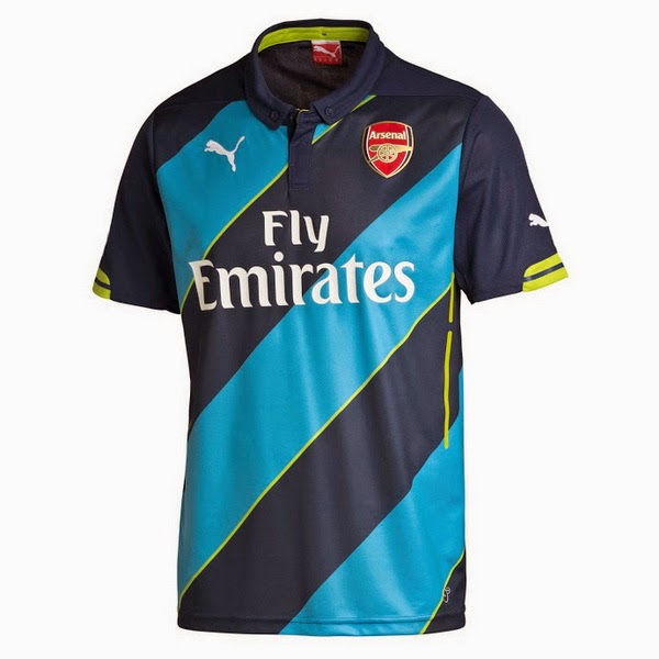 uniformes de futbol editados en paint arsenal local y visita 2014/2015