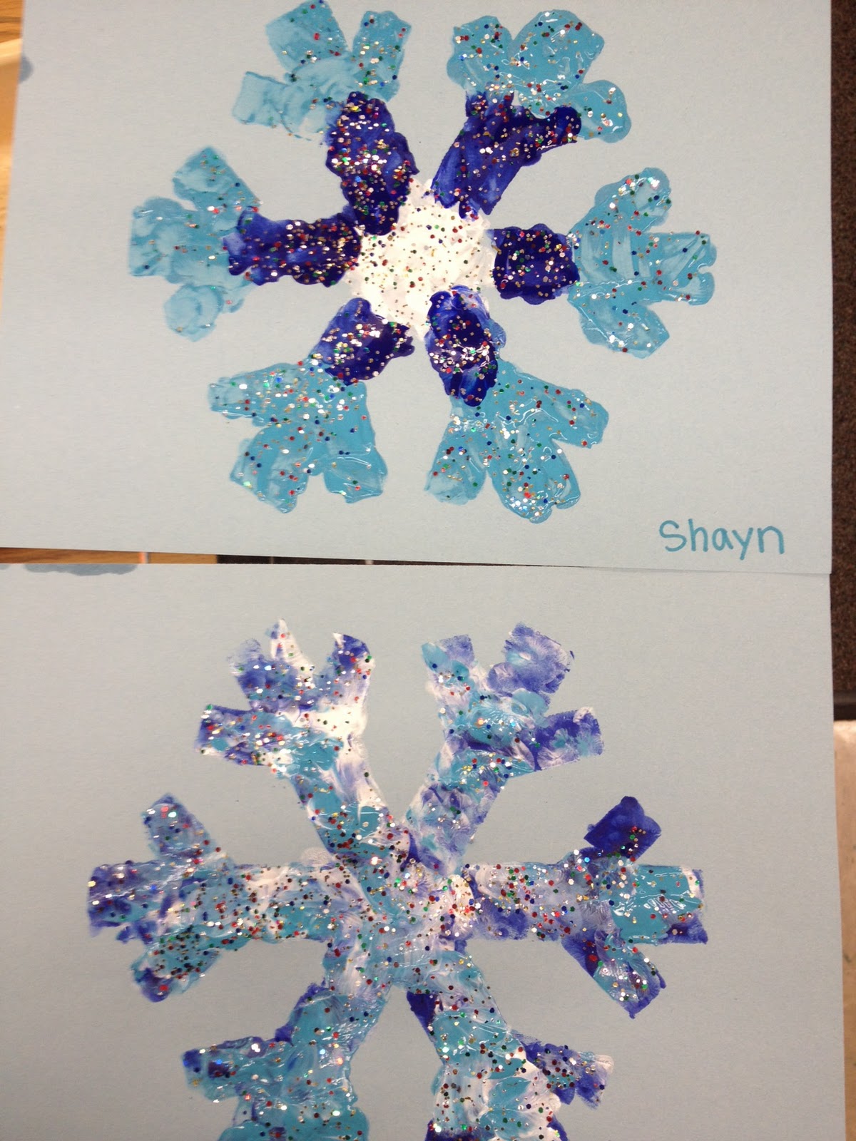 Snowflake Adjectives Apples and ABC's