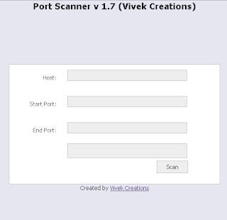 online port scanner by- Vivek Creations
