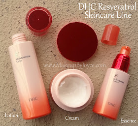 DHC Resveratrol Skincare Line Swatches