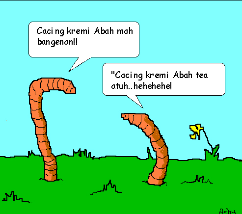 Nyunda - Blogna Aki Jeung Abah: CACING KREMI VS BILATUNG