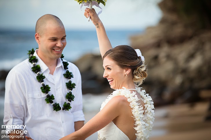 Maui wedding photo kaanapali beach