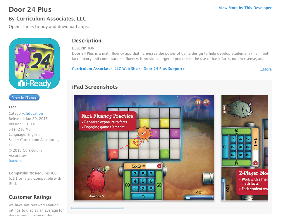 Teacherlink Blog Free Ios App Door 24 Plus Math
