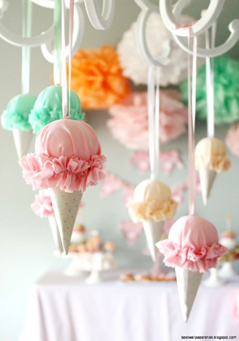 Ice Cream Cone Party Decorations DIY Ice Cream Cone Party Decorations DIY