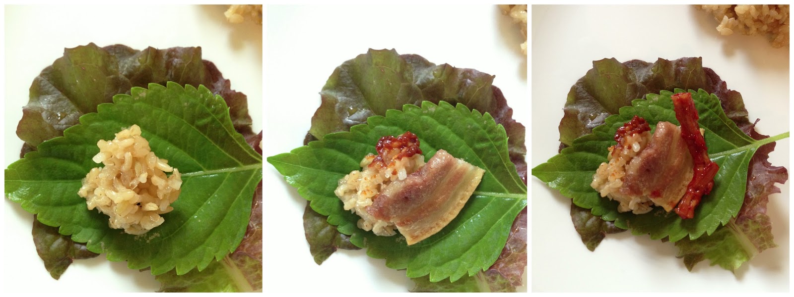 The Curious Lark Samgyupsal, or 삼겹살, or Korean pork belly dish!