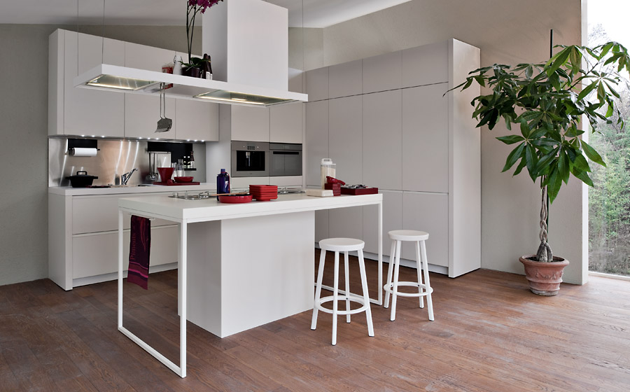 Cómo integrar una mesa en la cocina - Cocinas con estilo